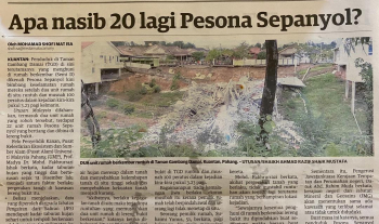 Apa Nasib 20 lagi Pesona Sepanyol?